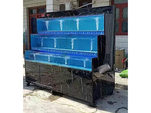 酒店飯店海鮮池水產(chǎn)店魚缸定做 超市多層養(yǎng)